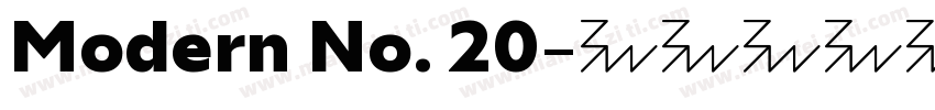 Modern No. 20字体转换